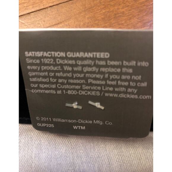 NWT Genuine Dickies black relaxed stretch twill straight leg size 10R ladies - Picture 8 of 9